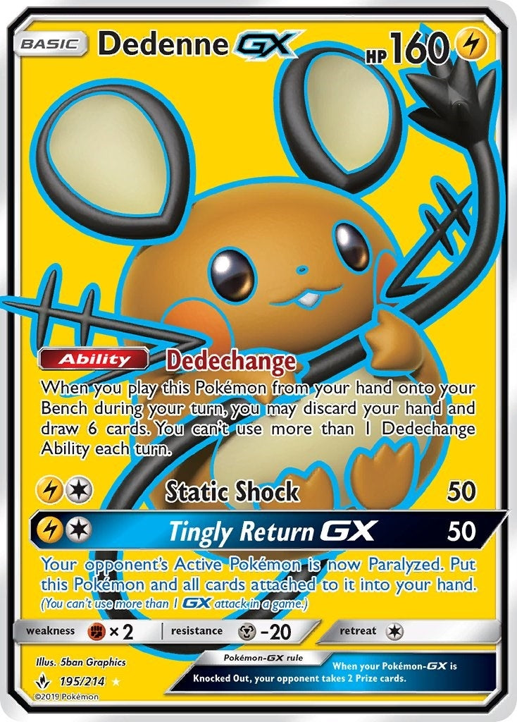 Image for Dedenne GX (Full Art) (195/214) (SM10) - Pokemon