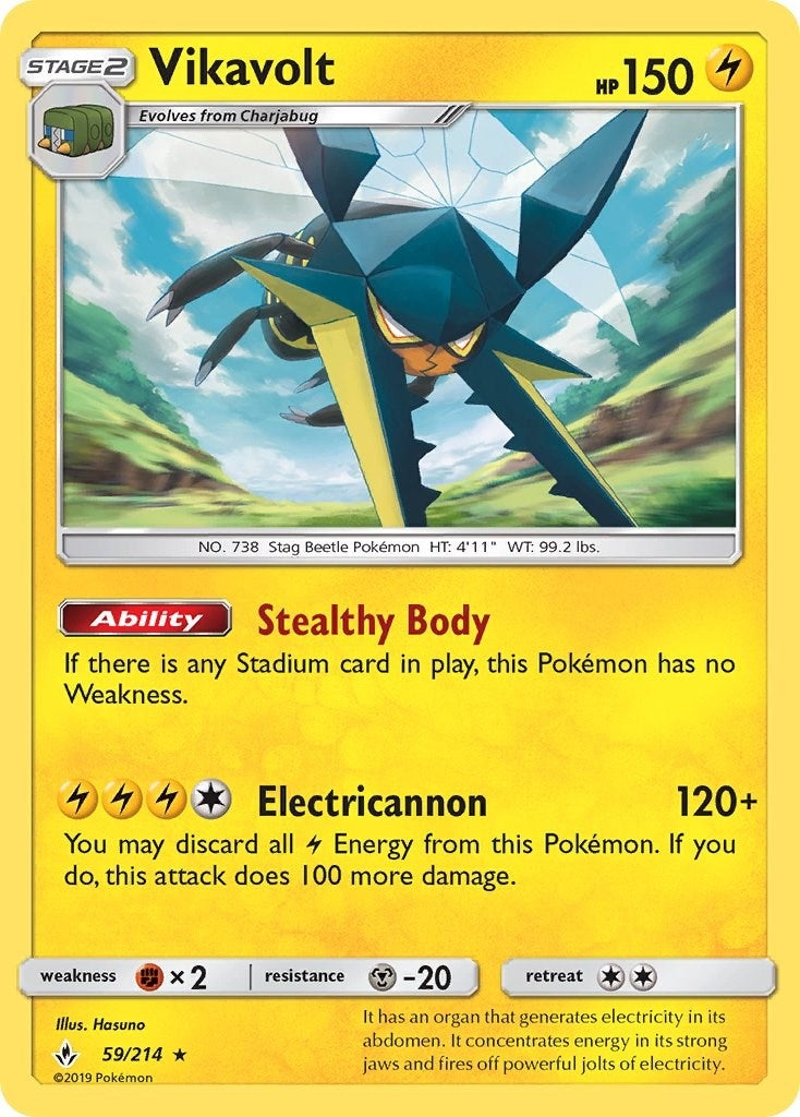 Image for Vikavolt (59/214) (SM10) - Pokemon
