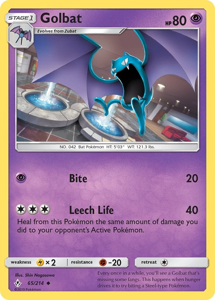 Image for Golbat (65/214) (SM10) - Pokemon
