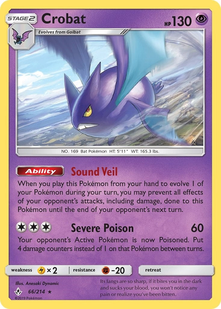 Image for Crobat (66/214) (SM10) - Pokemon