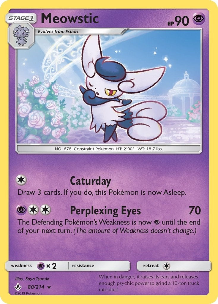 Image for Meowstic (80/214) (SM10) - Pokemon
