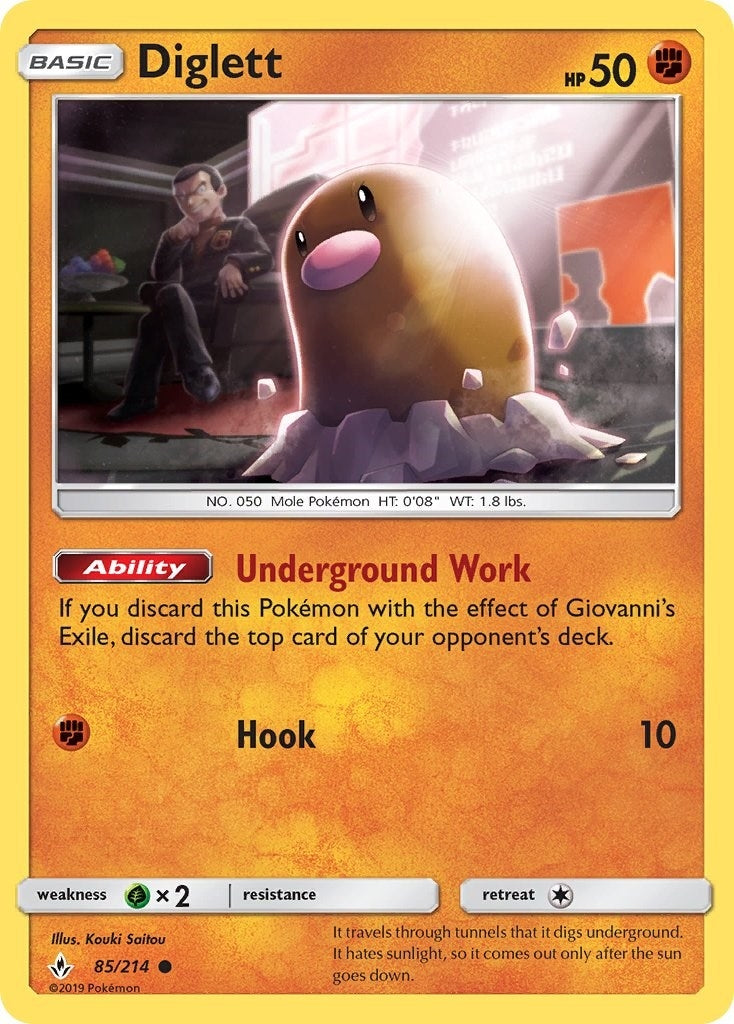 Image for Diglett (85/214) (SM10) - Pokemon