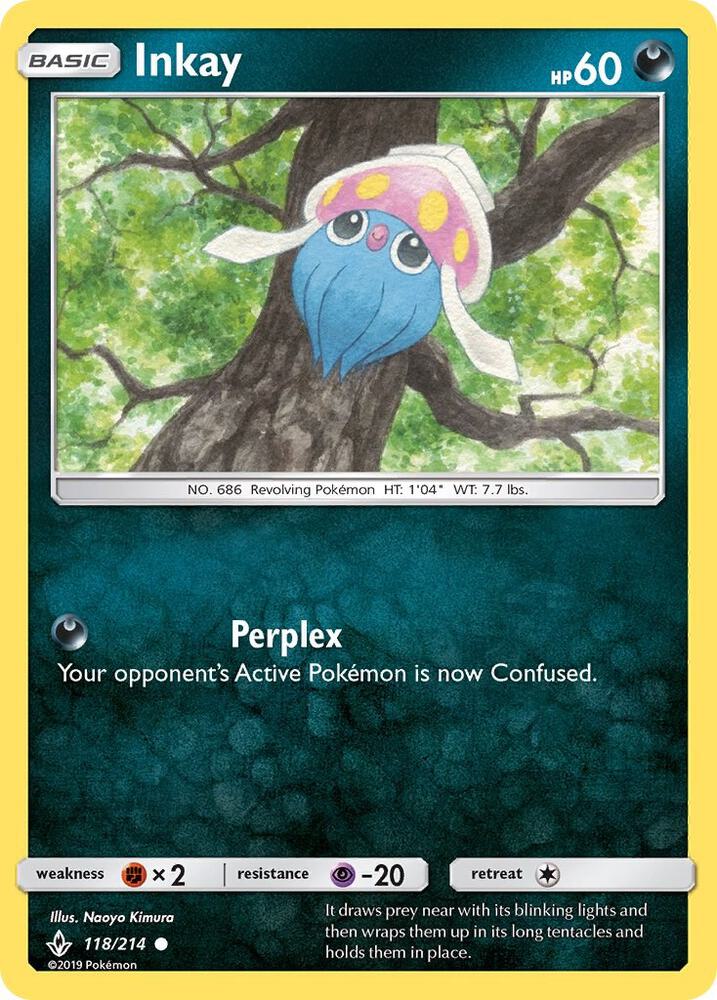 Image for Inkay (118/214) (SM10) - Pokemon