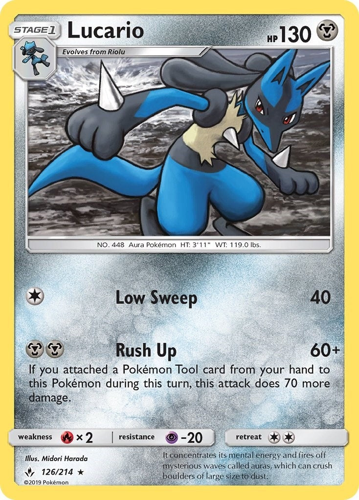Image for Lucario (126/214) (SM10) - Pokemon