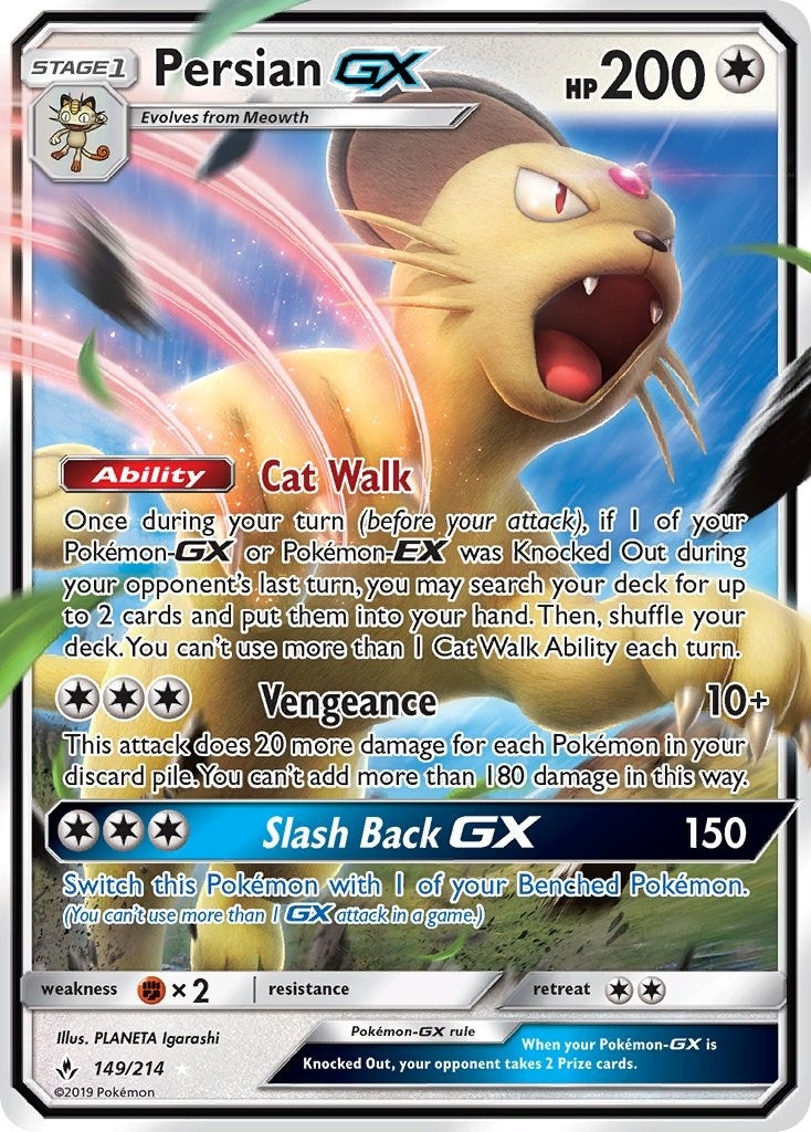 Image for Persian GX (149/214) (SM10) - Pokemon