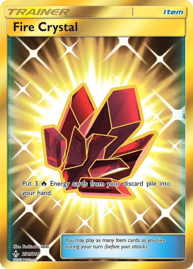 Image for Fire Crystal (Secret) (231/214) (SM10) - Pokemon