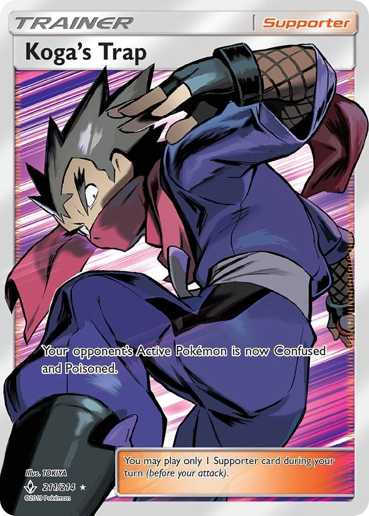 Image for Koga's Trap (Full Art) (211/214) (SM10) - Pokemon