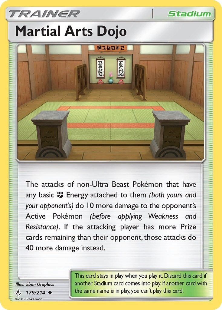 Image for Martial Arts Dojo (179/214) (SM10) - Pokemon