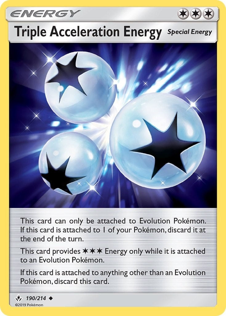 Image for Triple Acceleration Energy (190/214) (SM10) - Pokemon