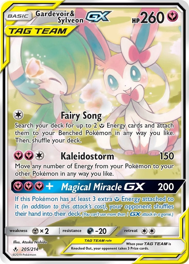 Image for Gardevoir & Sylveon GX (205) (Alternate Full Art) (205/214) (SM10) - Pokemon