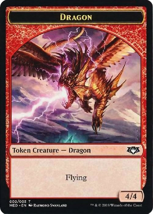 Image for Dragon Token (2) - Magic: The Gathering