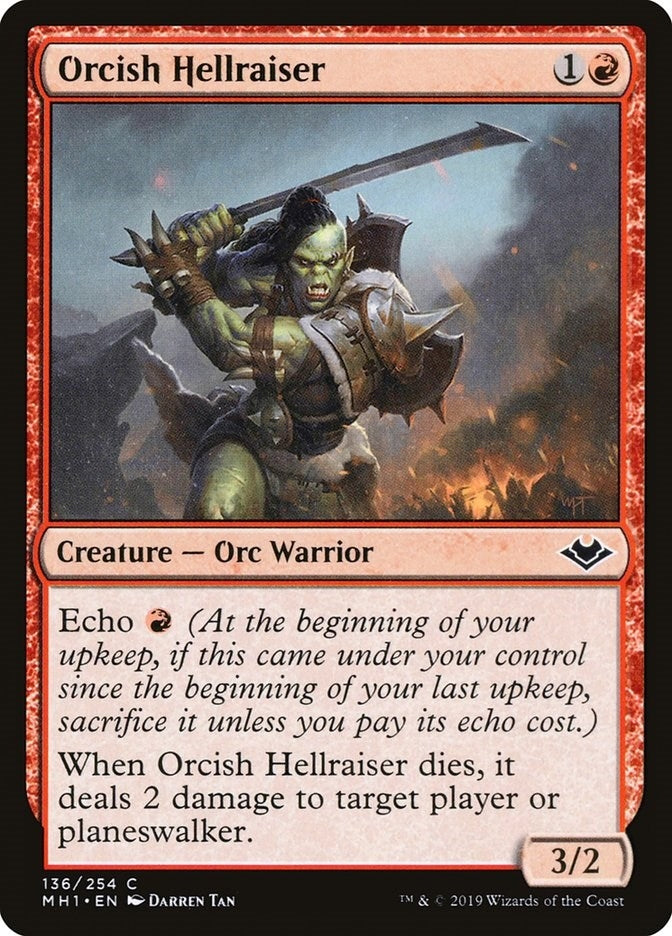 Image for Orcish Hellraiser (136) - Magic: The Gathering