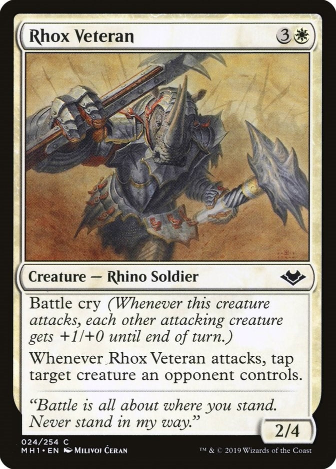 Image for Rhox Veteran (24) (MH1) - Magic: The Gathering