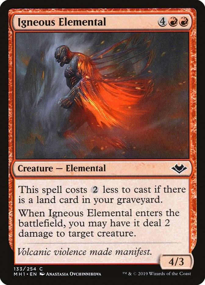 Image for Igneous Elemental (133) - Magic: The Gathering