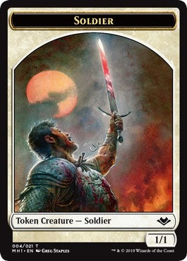 Image for Soldier // Marit Lage Double-Sided Token (4 // 6) - Magic: The Gathering