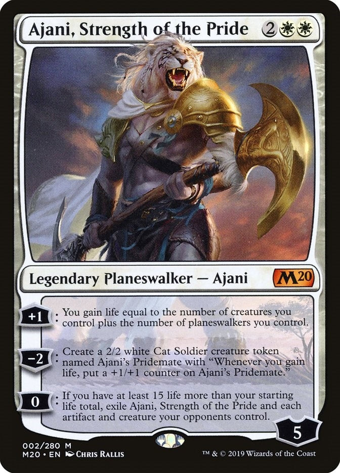 Image for Ajani, Strength of the Pride (2) (M20) - Magic: The Gathering