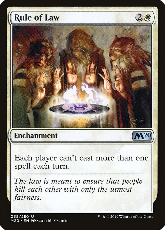 Image for Rule of Law (35) - Magic: The Gathering
