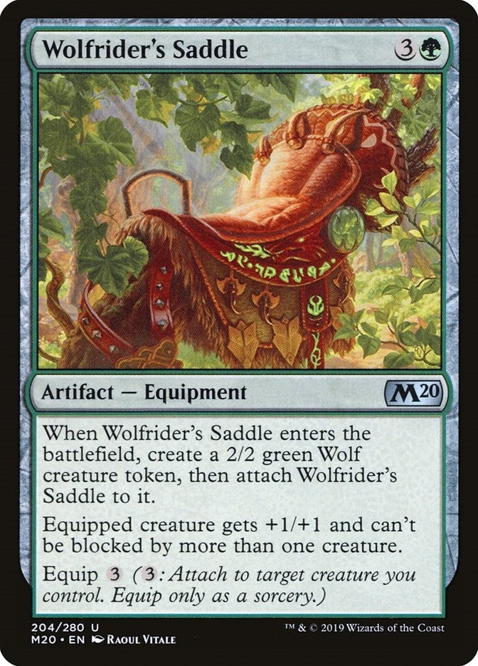 Image for Wolfrider's Saddle (204) - Magic: The Gathering
