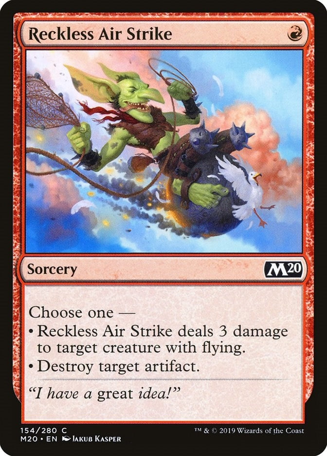 Image for Reckless Air Strike (154) - Magic: The Gathering