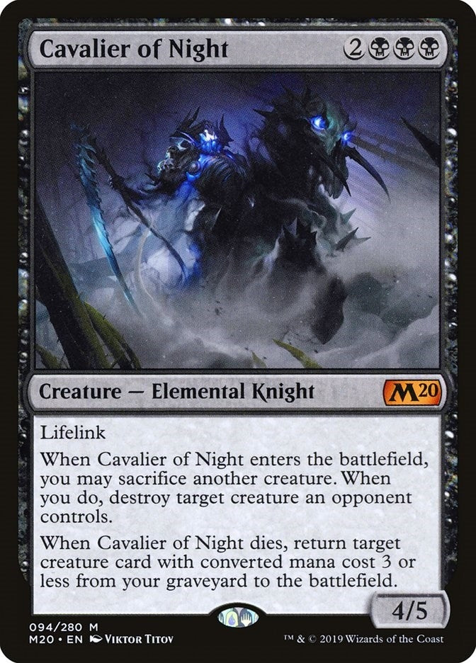 Image for Cavalier of Night (94) - Magic: The Gathering