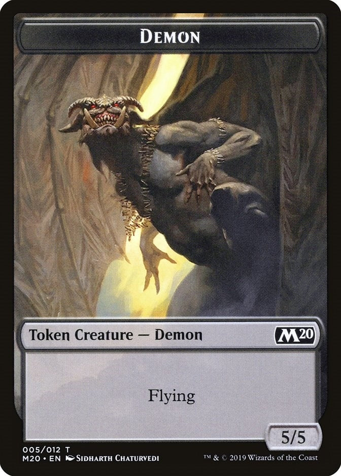 Image for Demon Token (5) - Magic: The Gathering