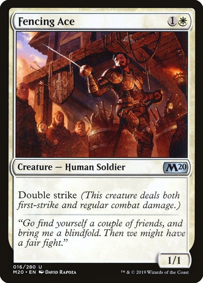 Image for Fencing Ace (16) - Magic: The Gathering