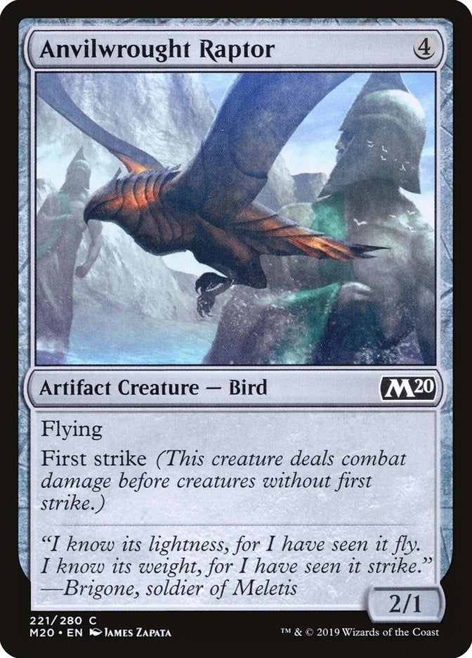 Image for Anvilwrought Raptor (221) (M20) - Magic: The Gathering