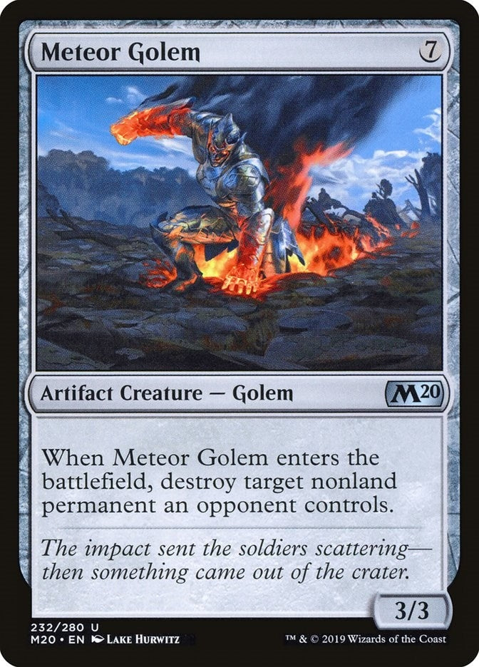 Image for Meteor Golem (232) - Magic: The Gathering