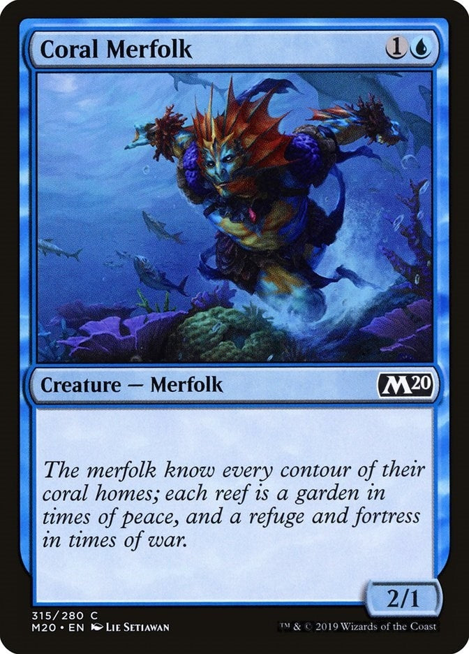 Image for Coral Merfolk (315) - Magic: The Gathering