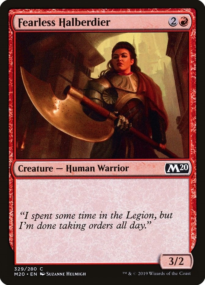 Image for Fearless Halberdier (329) - Magic: The Gathering