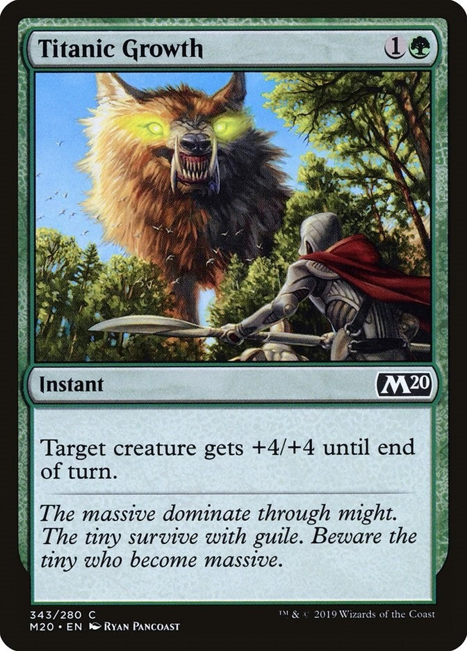 Image for Titanic Growth (343) - Magic: The Gathering