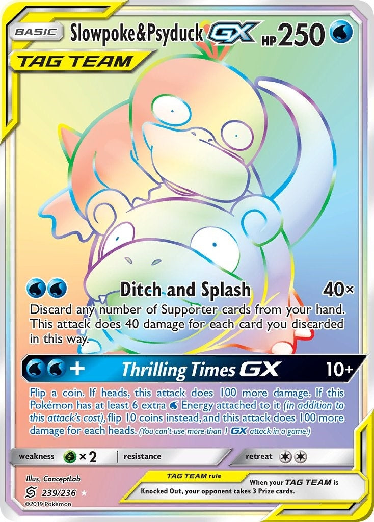 Image for Slowpoke & Psyduck GX (Secret) (239/236) (SM11) - Pokemon