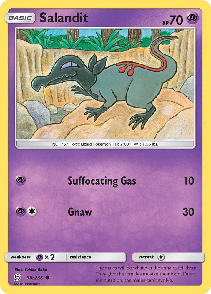 Image for Salandit (98) (98/236) (SM11) - Pokemon