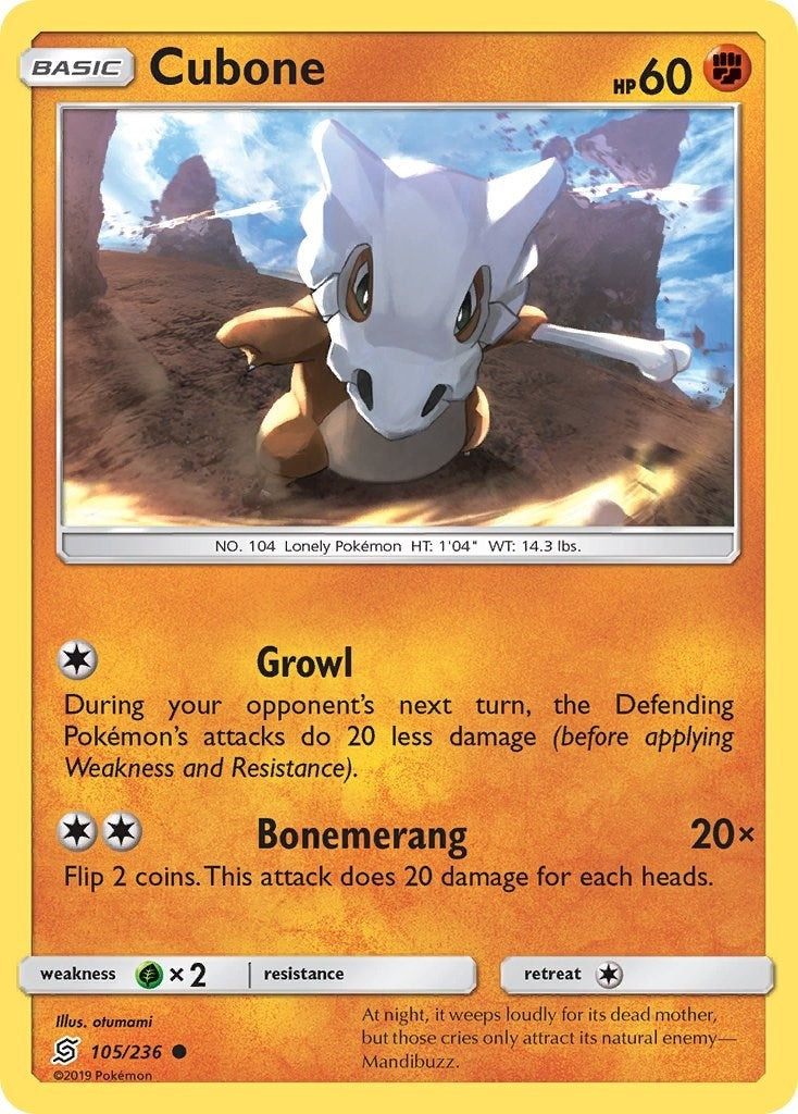 Image for Cubone (105/236) (SM11) - Pokemon
