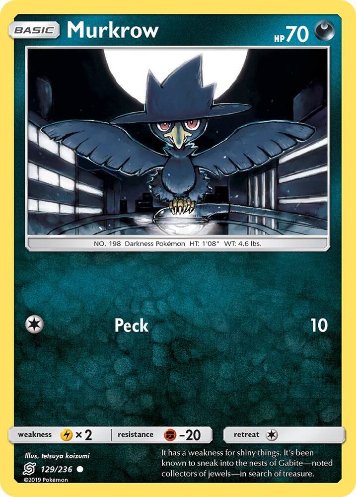 Image for Murkrow (129) (129/236) (SM11) - Pokemon