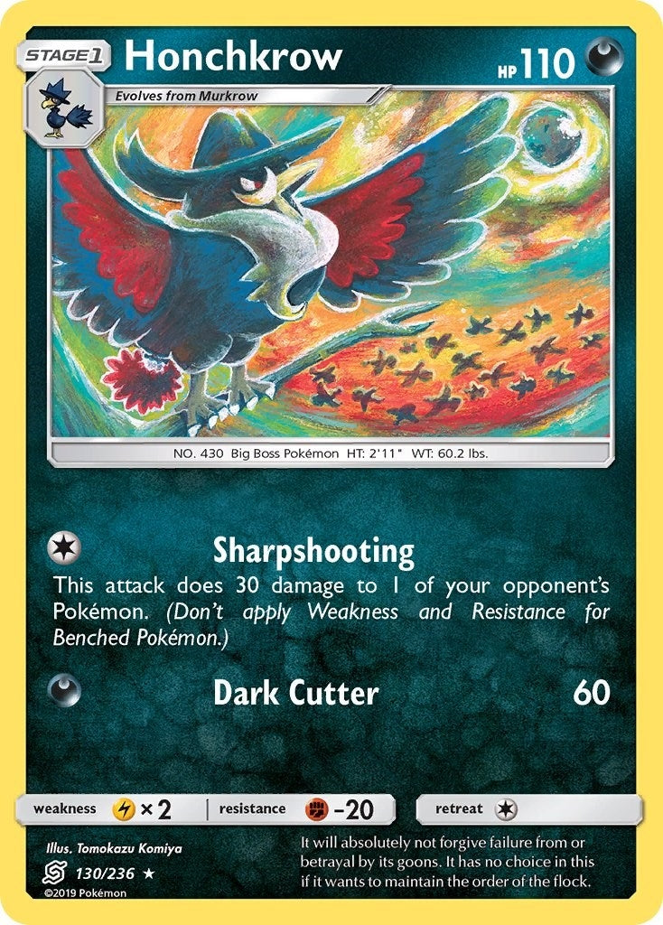 Image for Honchkrow (130/236) (SM11) - Pokemon