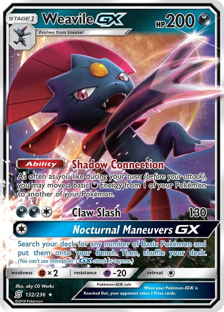 Image for Weavile GX (132/236) (SM11) - Pokemon