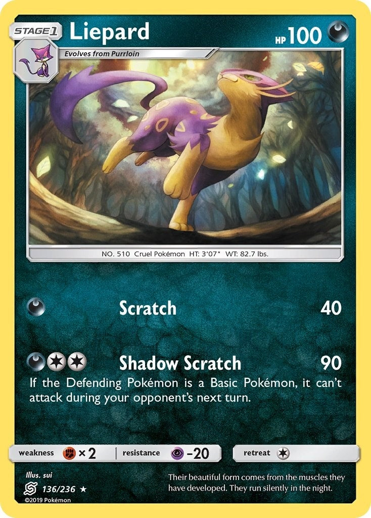 Image for Liepard (136/236) (SM11) - Pokemon
