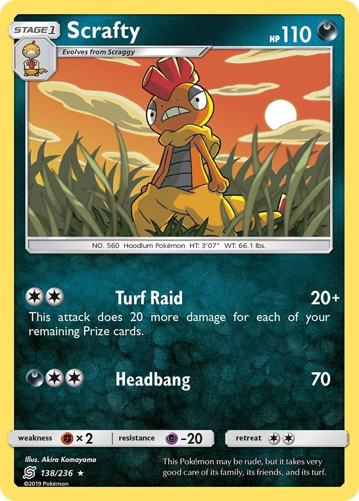 Image for Scrafty (138/236) (SM11) - Pokemon