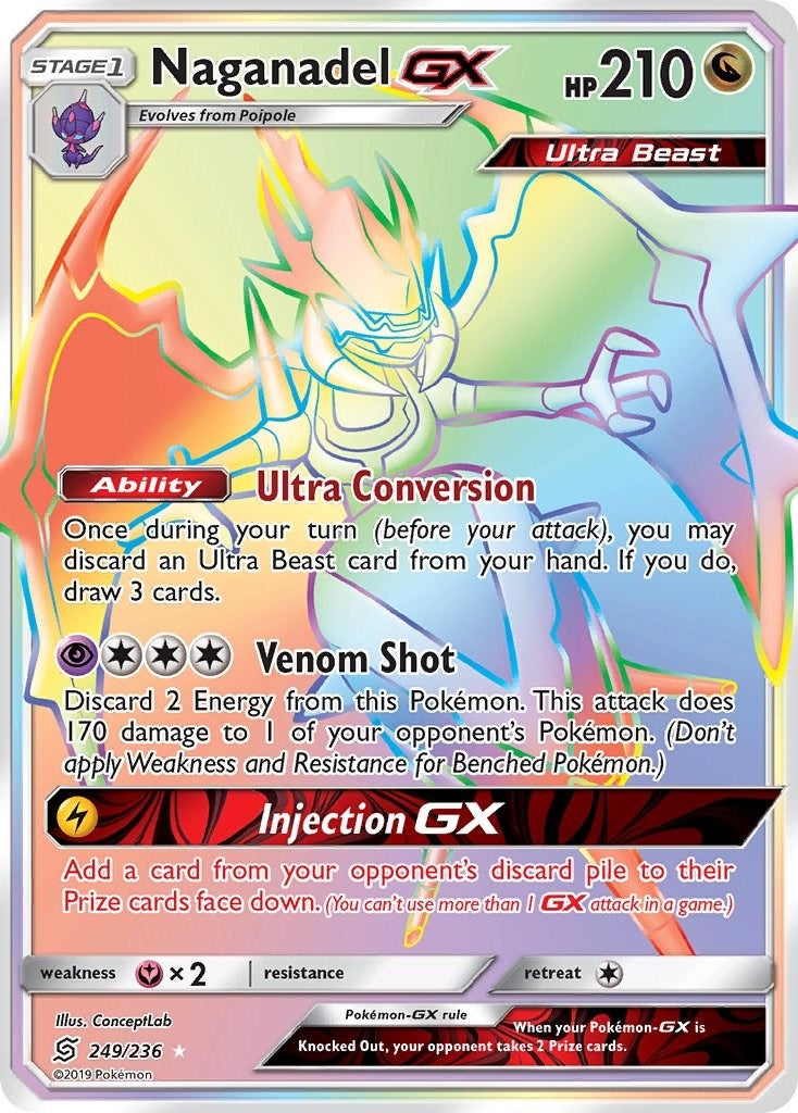 Image for Naganadel GX (Secret) (249/236) (SM11) - Pokemon