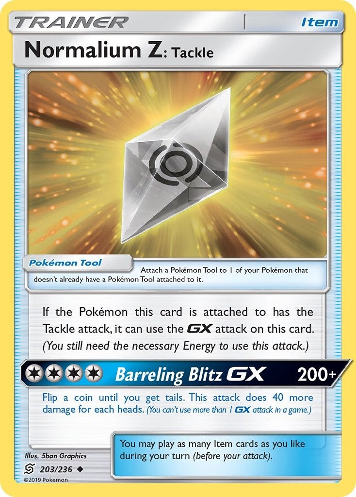Image for Normalium Z: Tackle (203/236) (SM11) - Pokemon