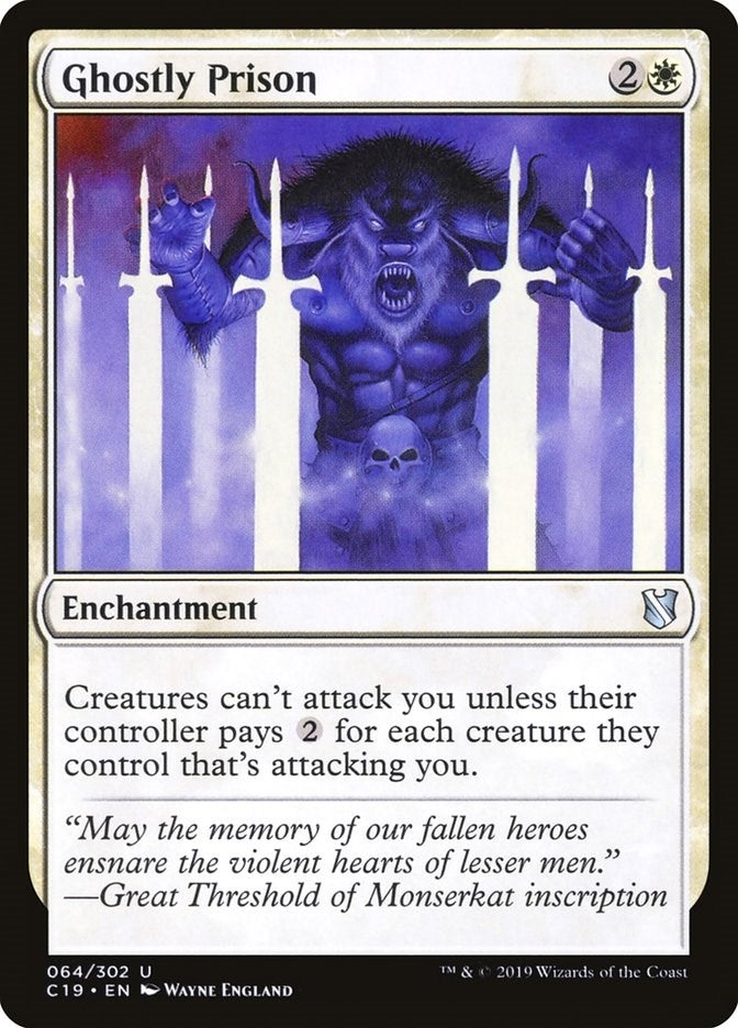 Image for Ghostly Prison (64) (C19) - Magic: The Gathering