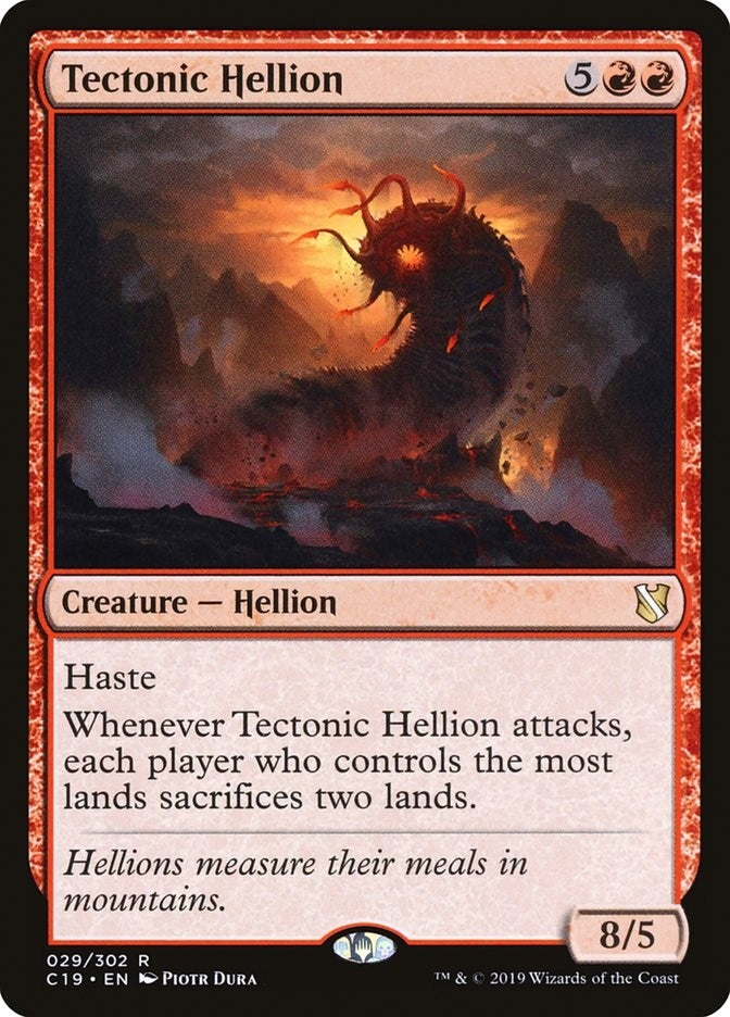 Image for Tectonic Hellion (29) (C19) - Magic: The Gathering