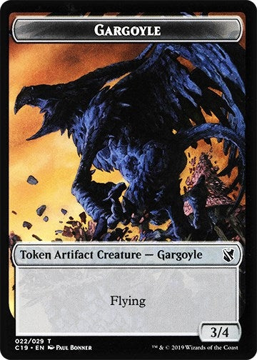 Image for Gargoyle // Egg Double-Sided Token (22 // 16) (C19) - Magic: The Gathering