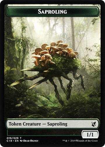 Image for Saproling // Manifest Double-Sided Token (19 // 28) (C19) - Magic: The Gathering