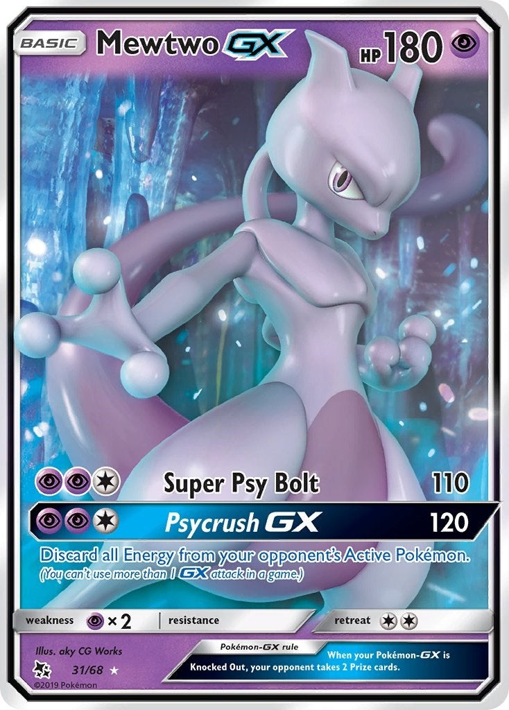 Image for Mewtwo GX (31/68) (HIF) - Pokemon