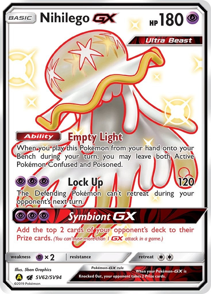 Image for Nihilego GX (SV62/SV94) (HIF:SV) - Pokemon