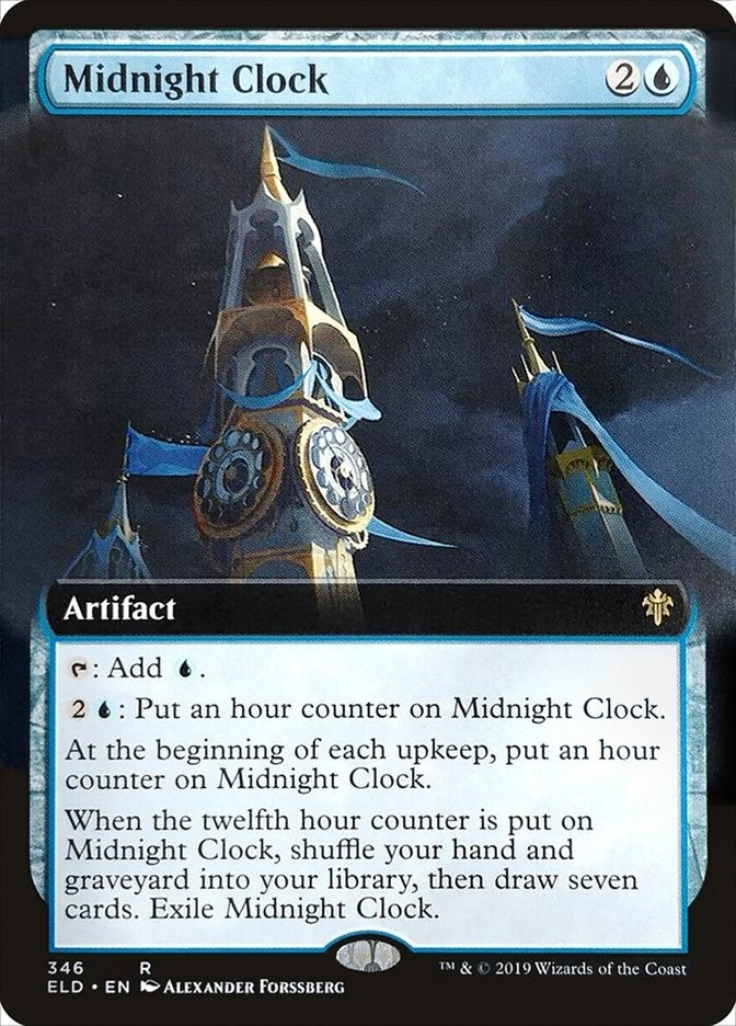 Image for Midnight Clock (Extended Art) (346) - Magic: The Gathering