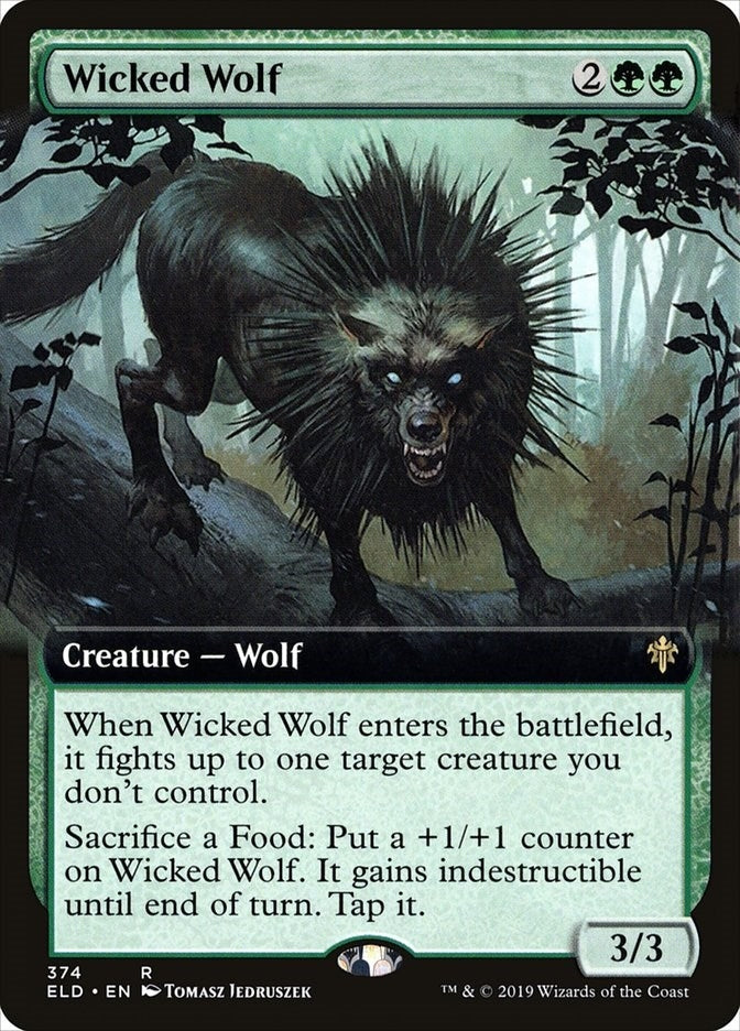 Image for Wicked Wolf (Extended Art) (374) - Magic: The Gathering