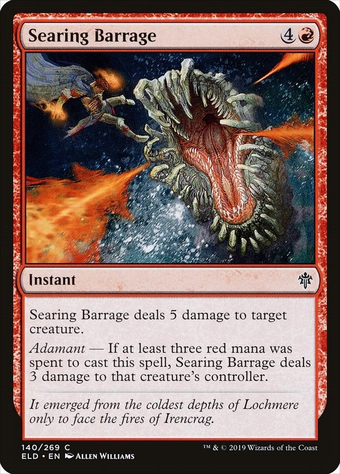 Image for Searing Barrage (140) - Magic: The Gathering